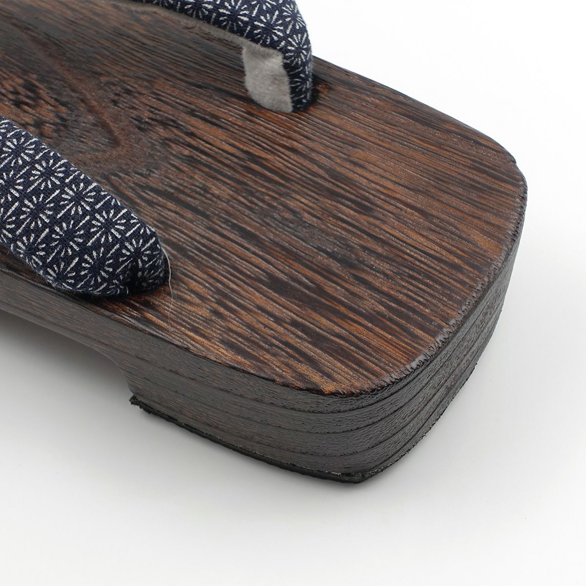 桐下駄 25cm～27cm位まで対応 黒 花菱