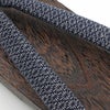 桐下駄 25cm～27cm位まで対応 黒 花菱