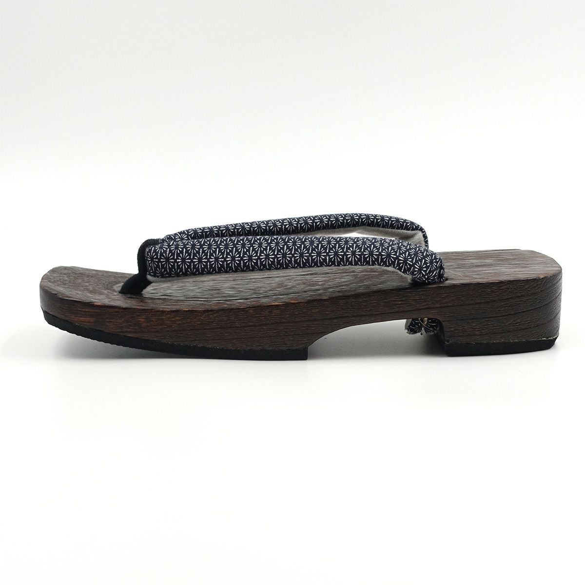 桐下駄 25cm～27cm位まで対応 黒 花菱