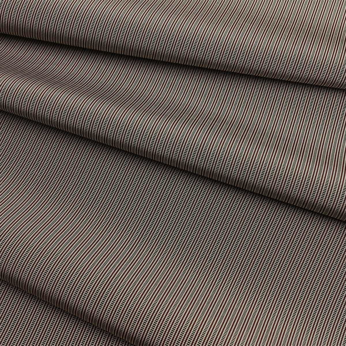 正絹袴 白鷹の里 仙台平 仕立てオーダー 縞 薄茶