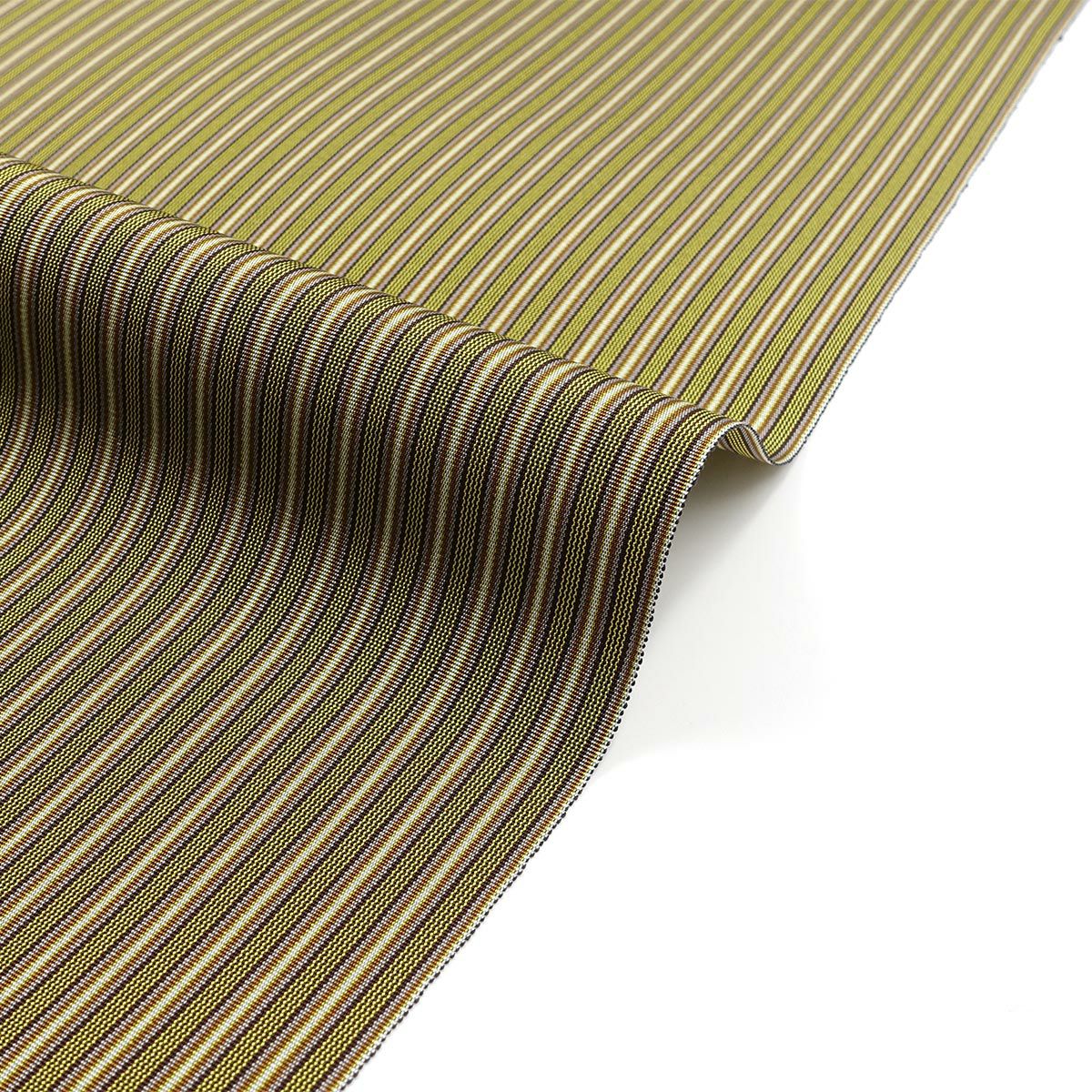 正絹袴 慶次平 仕立てオーダー 縞 黄茶