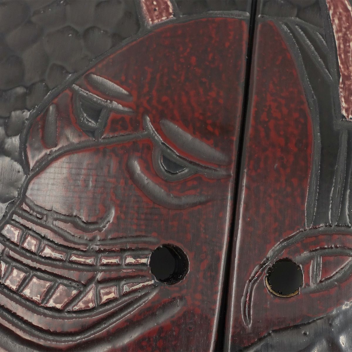 桐下駄 鎌倉彫 27cm位まで対応 刀痕 般若