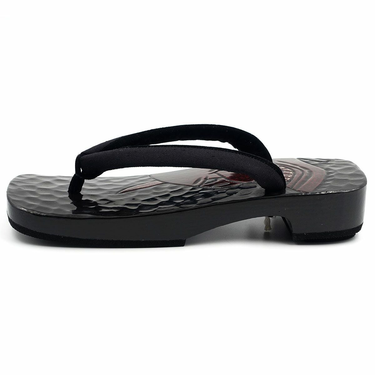 桐下駄 鎌倉彫 27cm位まで対応 刀痕 般若