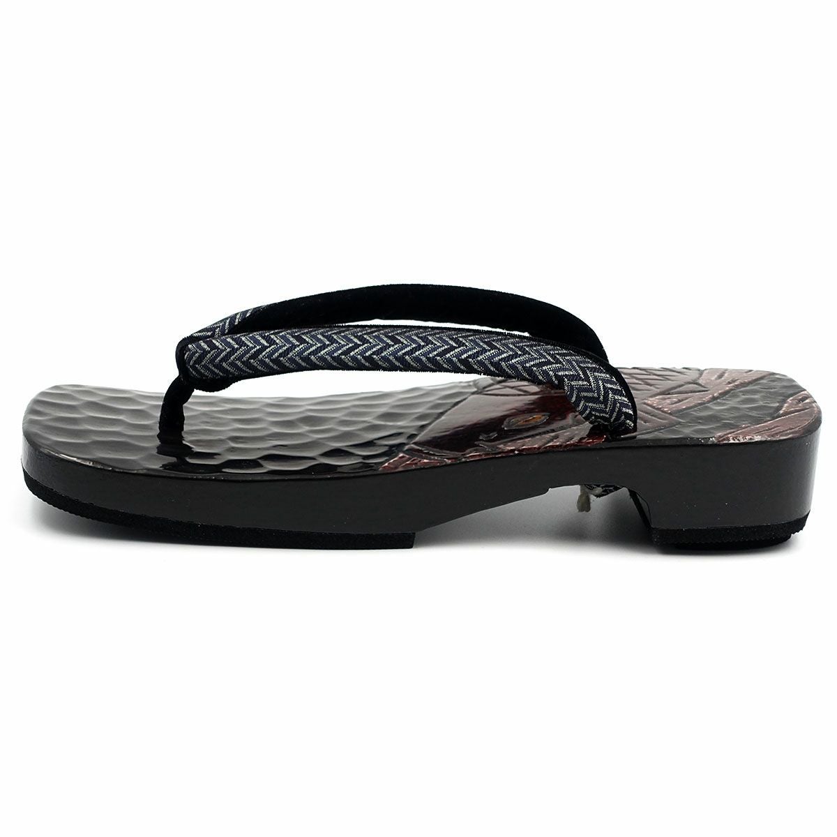 桐下駄 鎌倉彫 27cm位まで対応 刀痕 鯉