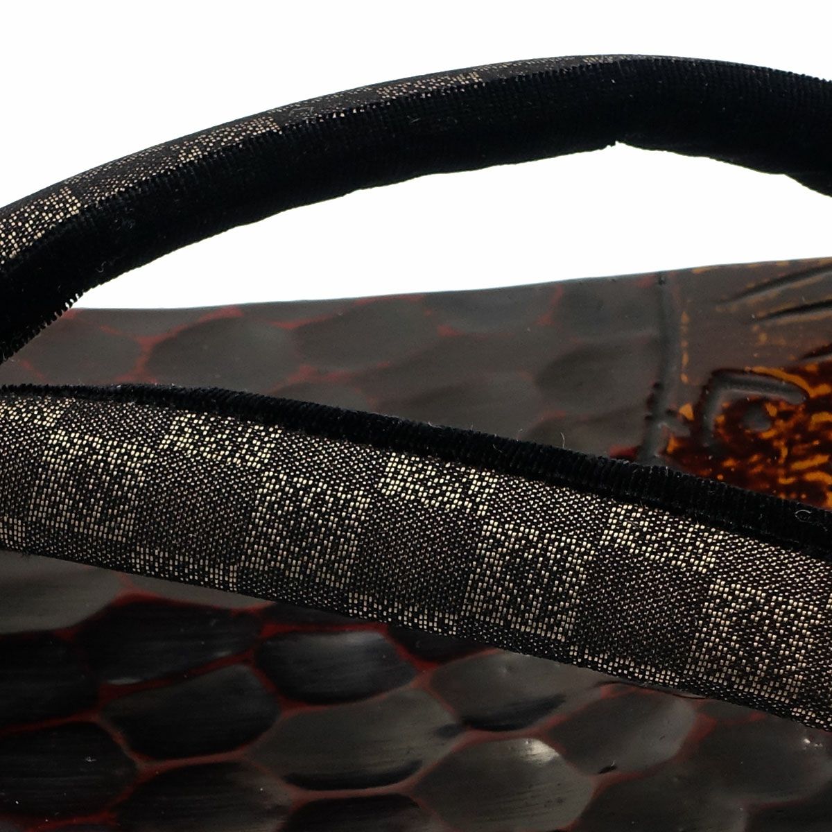 桐下駄 鎌倉彫 27cm位まで対応 刀痕 虎