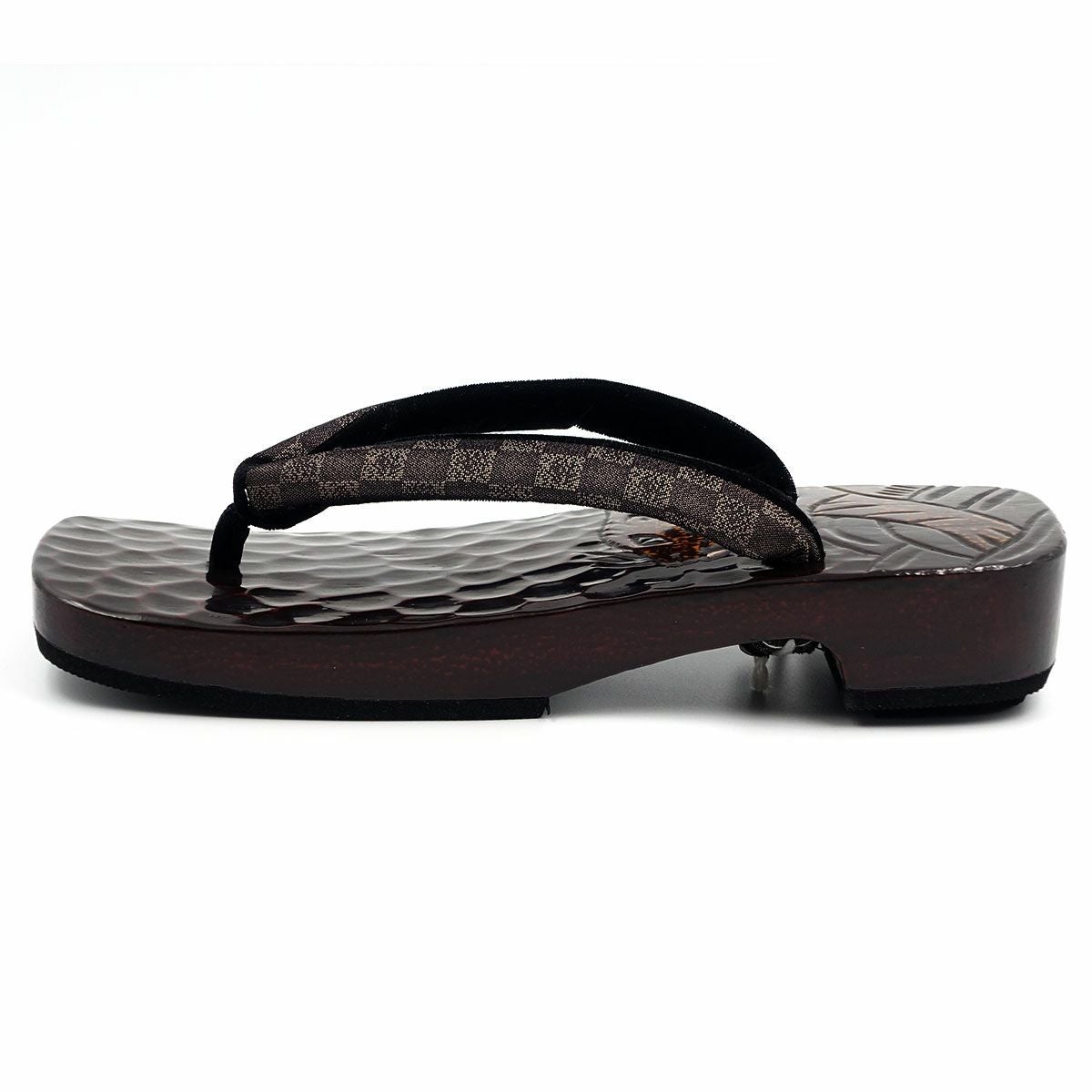 桐下駄 鎌倉彫 27cm位まで対応 刀痕 虎