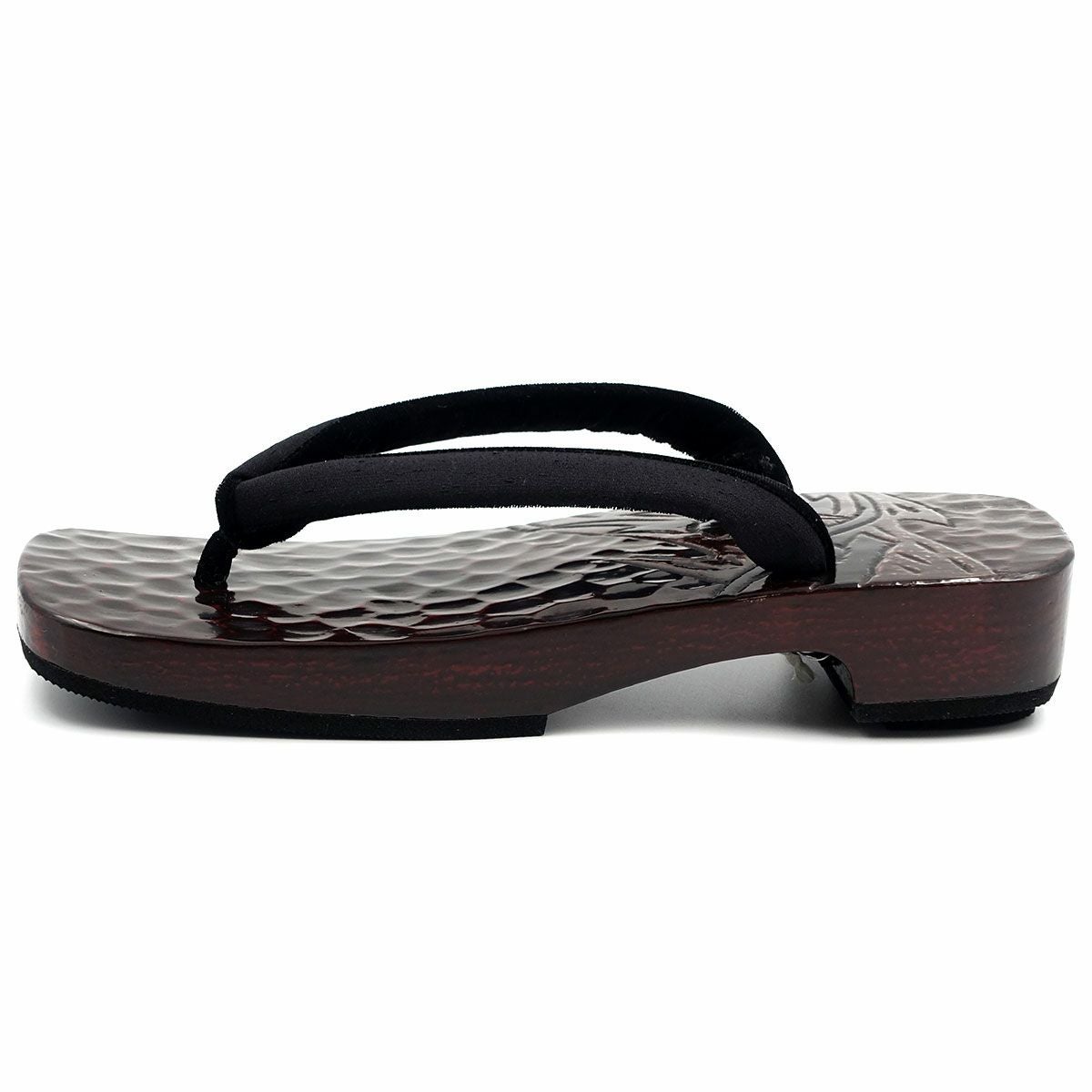 桐下駄 鎌倉彫 27cm位まで対応 刀痕 龍