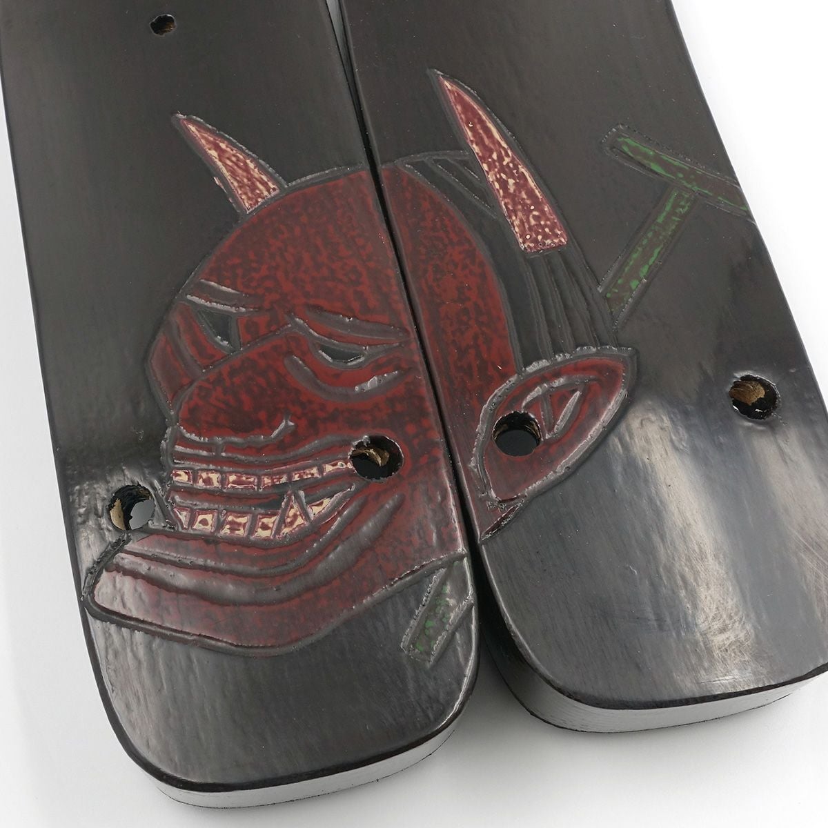 桐下駄 鎌倉彫 27cm位まで対応 般若