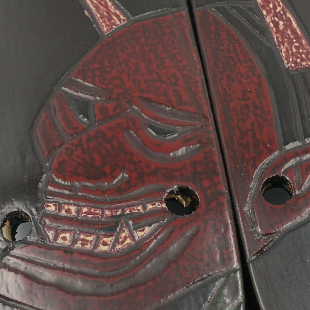 桐下駄 鎌倉彫 27cm位まで対応 般若