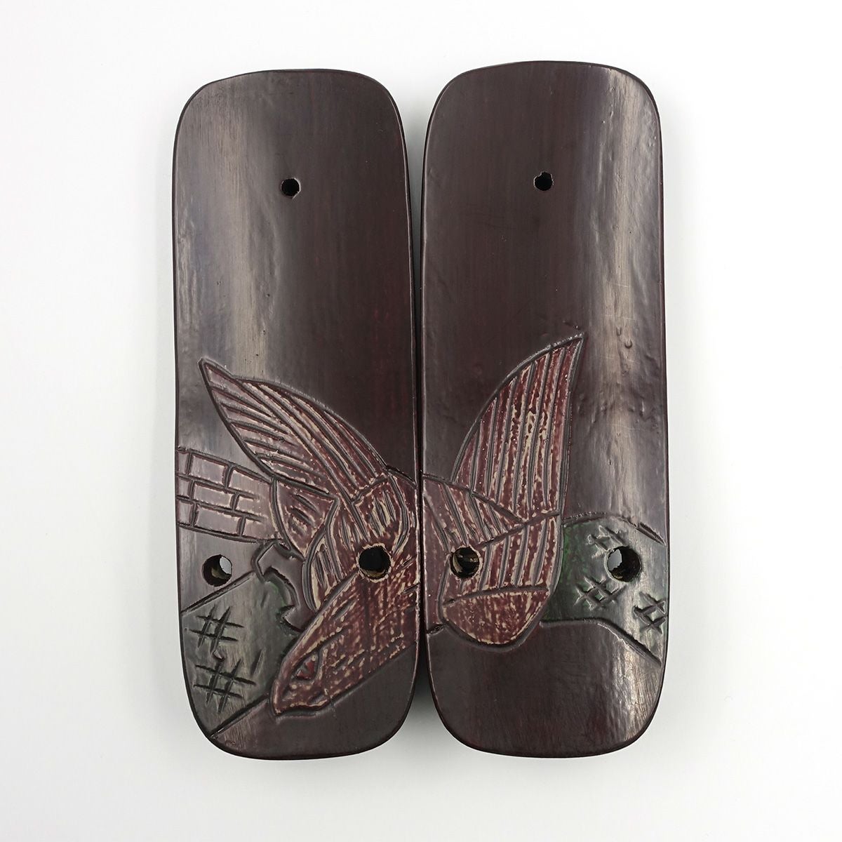 桐下駄 鎌倉彫 27cm位まで対応 鷹