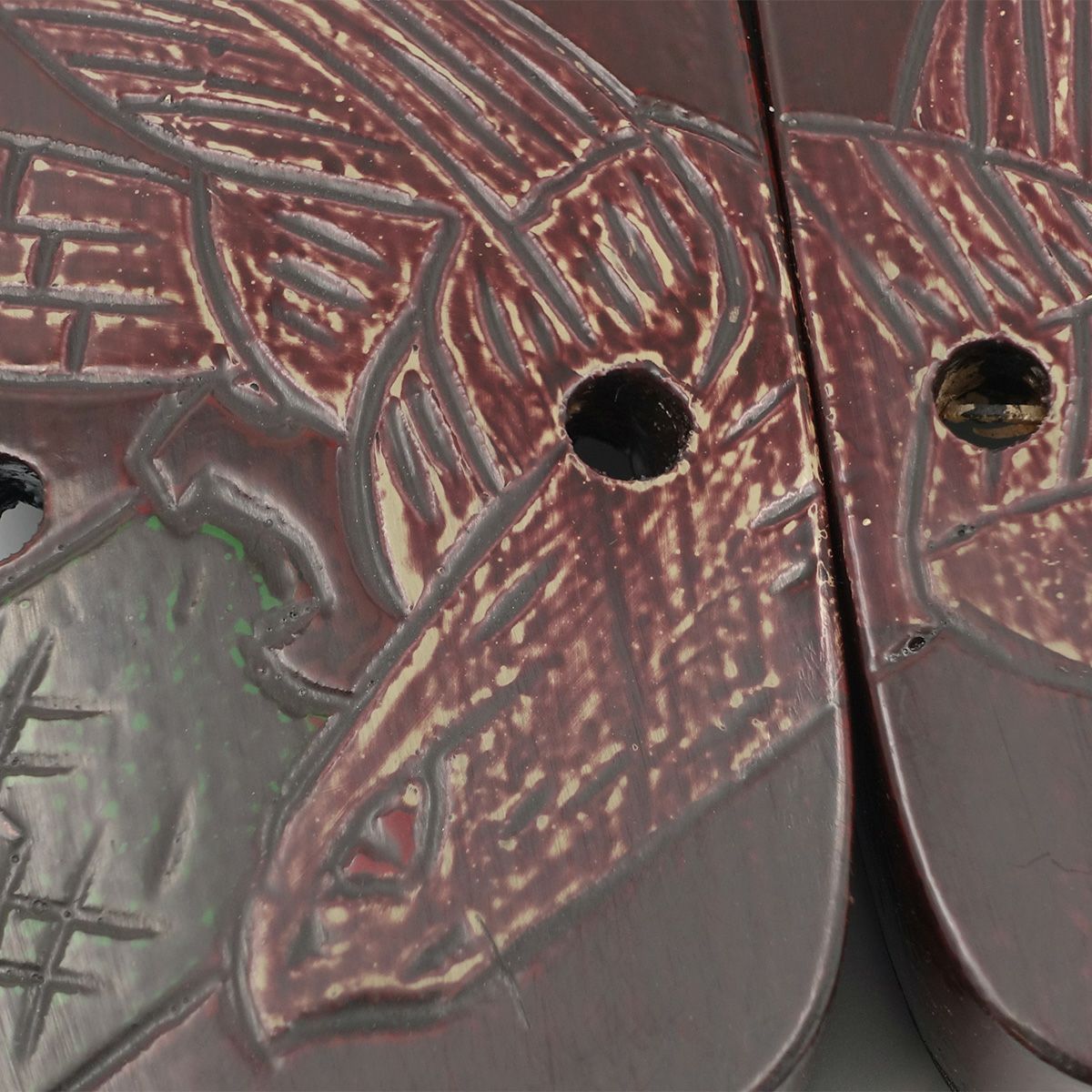 桐下駄 鎌倉彫 27cm位まで対応 鷹