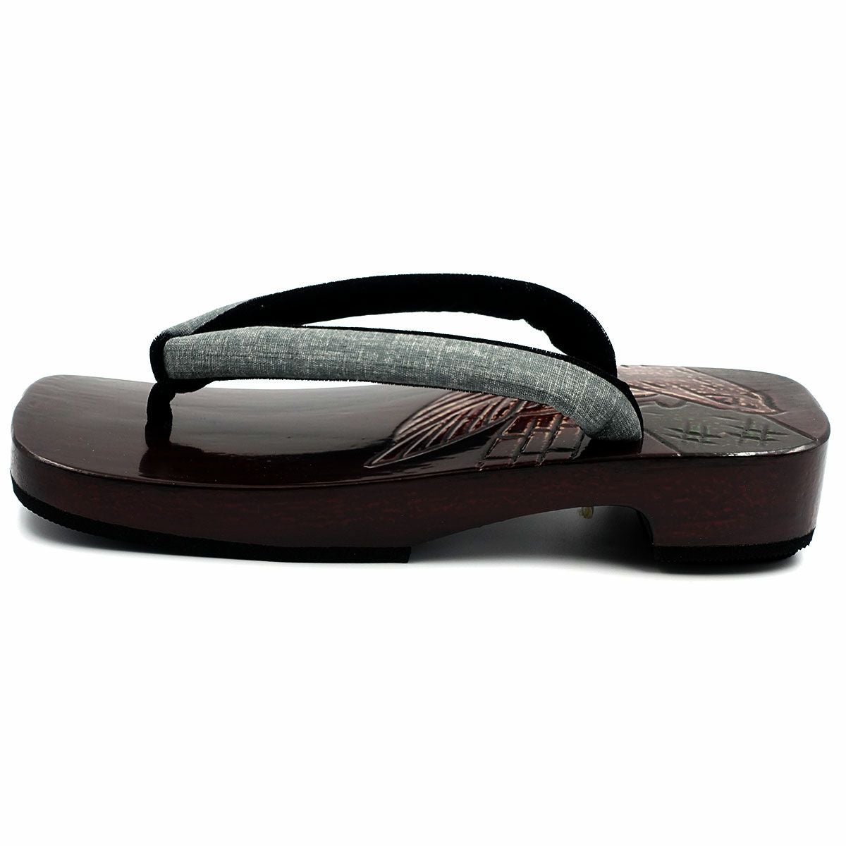 桐下駄 鎌倉彫 27cm位まで対応 鷹