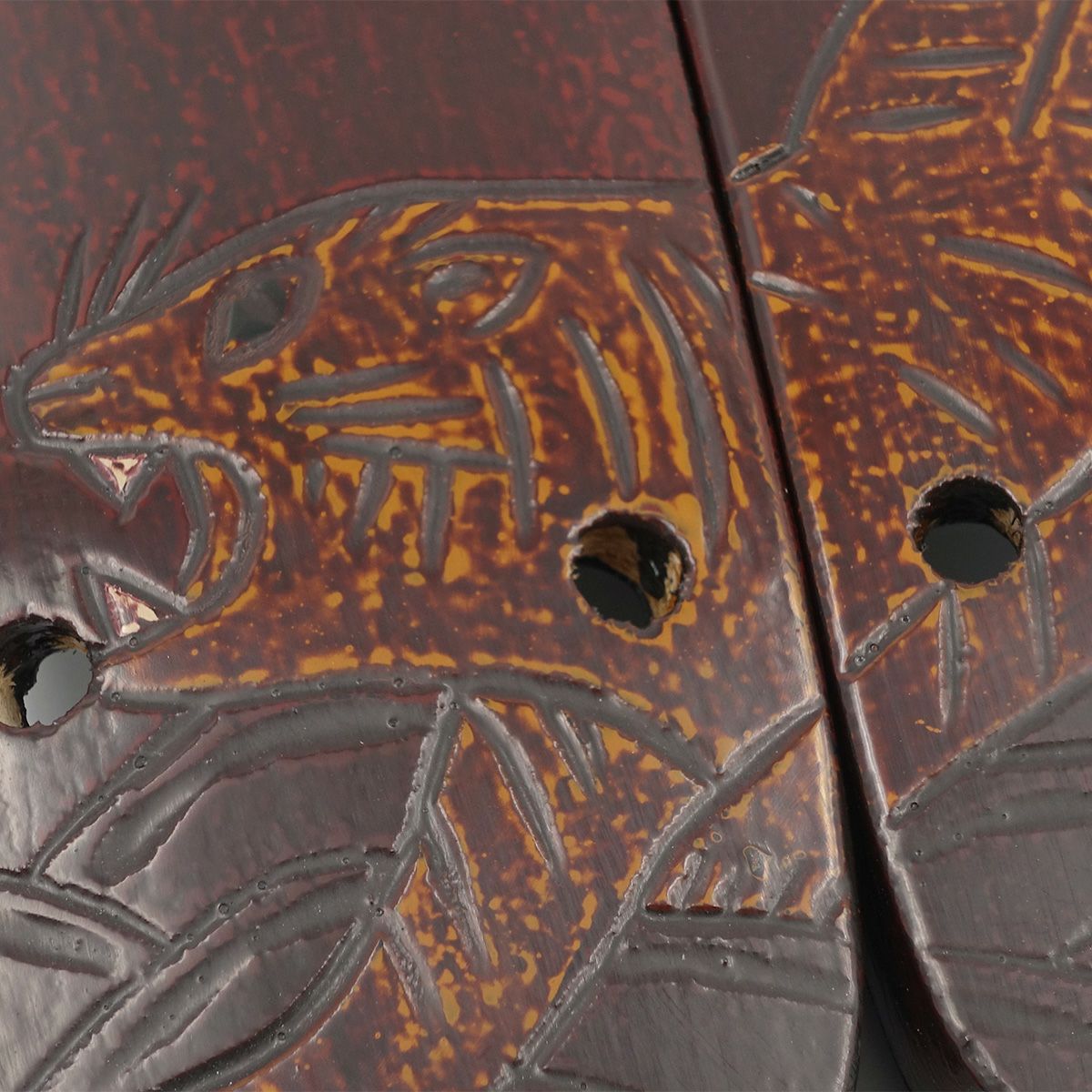 桐下駄 鎌倉彫 27cm位まで対応 虎