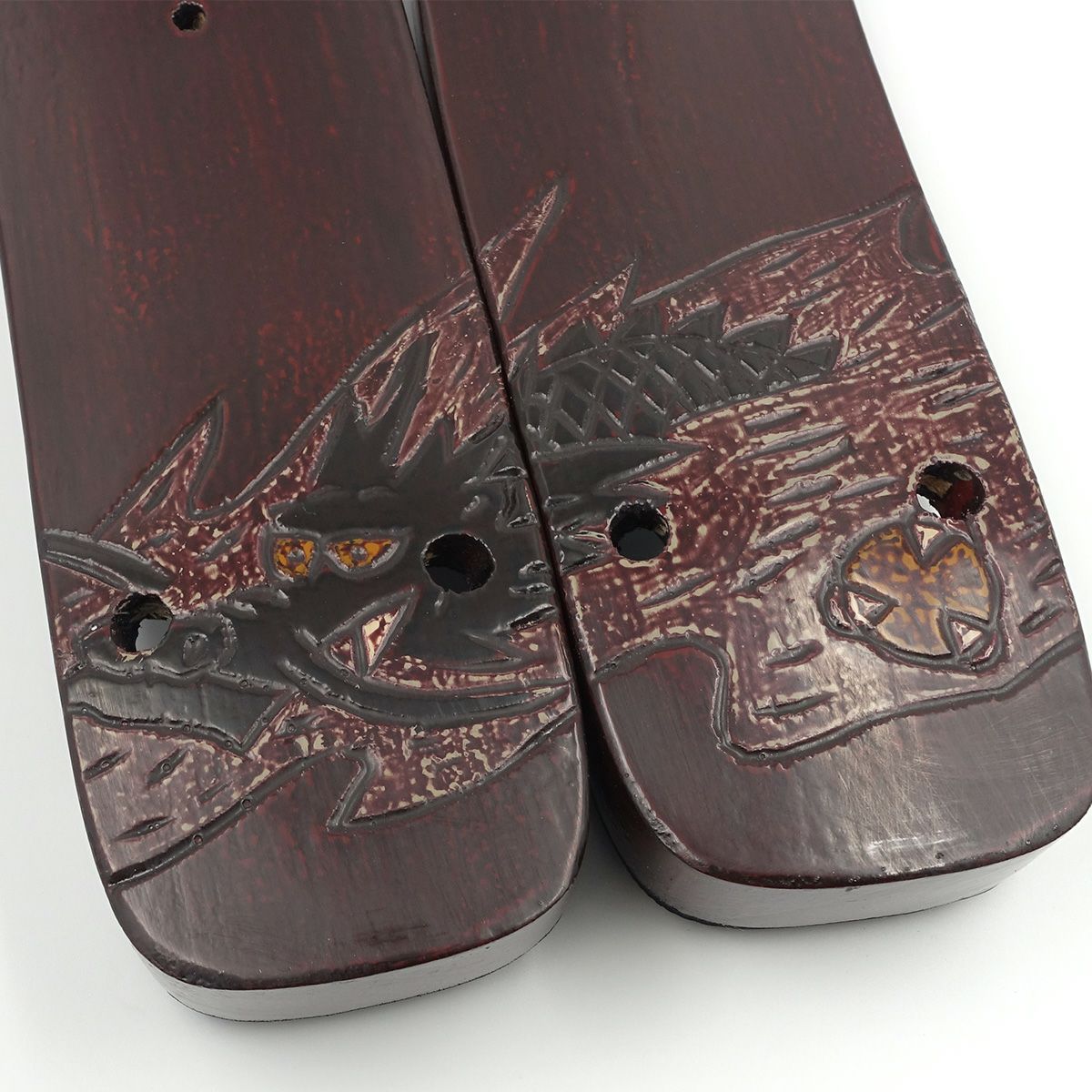 桐下駄 鎌倉彫 27cm位まで対応 龍