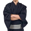 英語ガイドブック付き メンズ浴衣 しじら 綿麻 浴衣セット