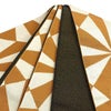 角帯 幾何学模様 橙×焦茶