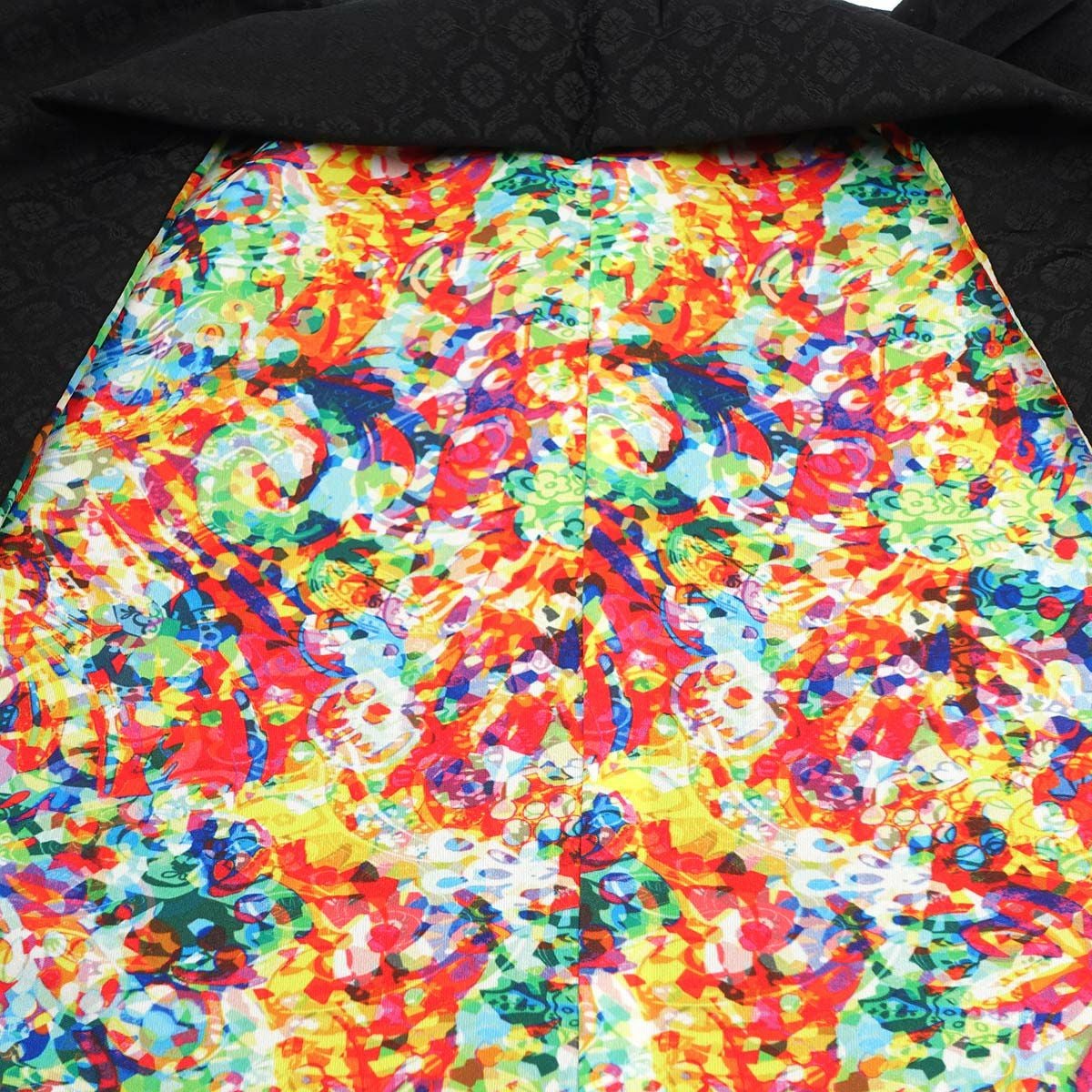 洗える 袷 ちりめん 小紋 菱