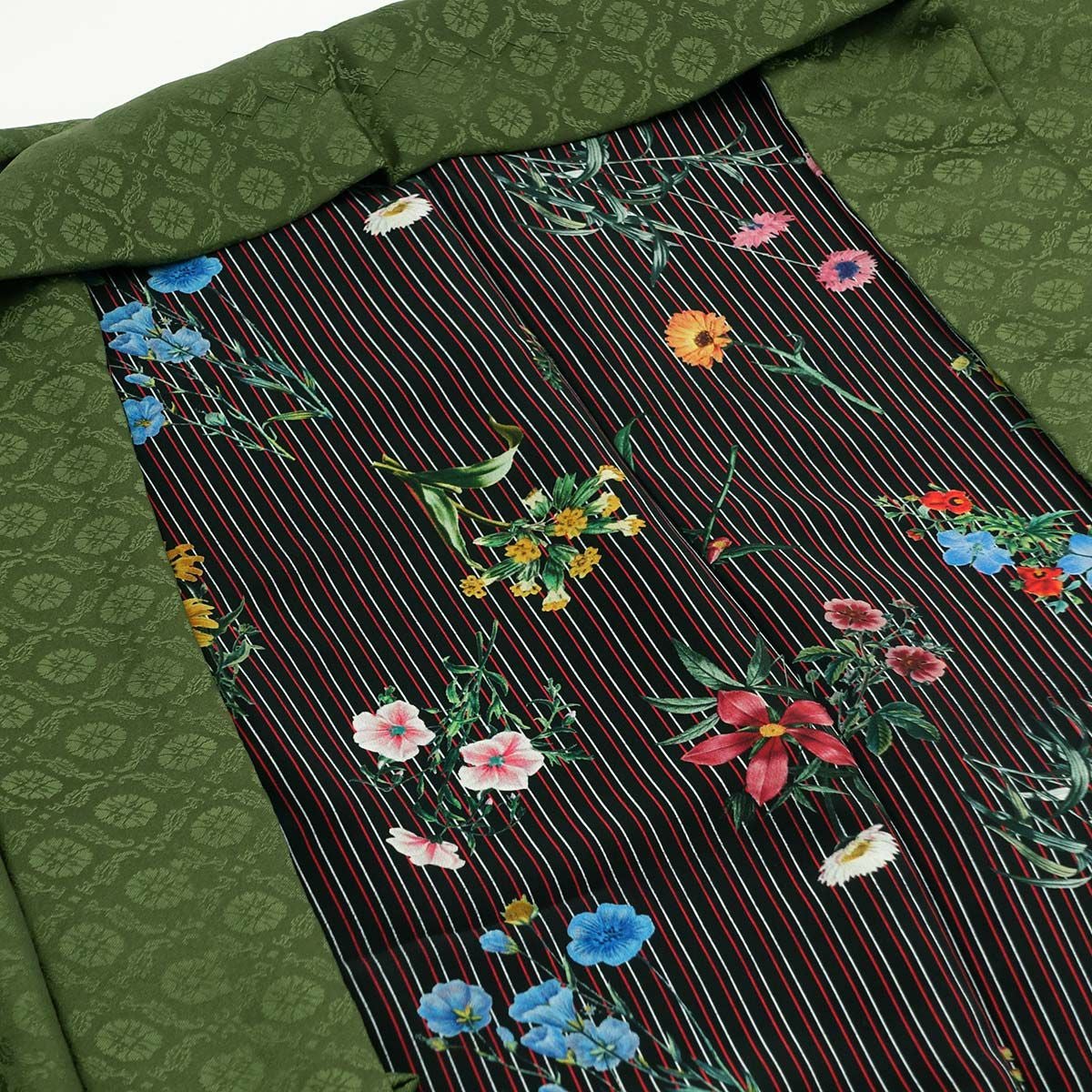 男羽織 洗える 袷 ちりめん