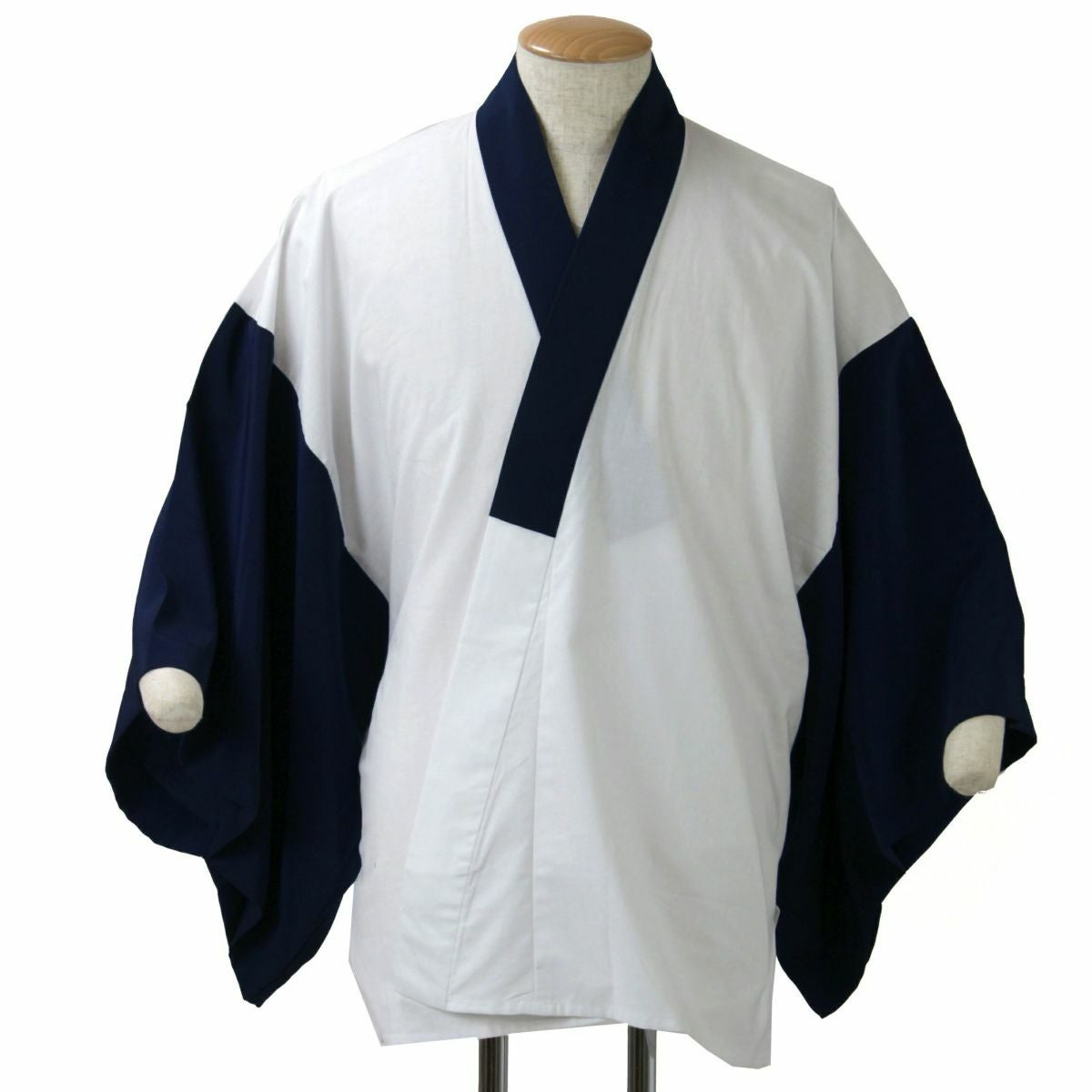 半襦袢 メンズ 洗える 紺 白 日本製