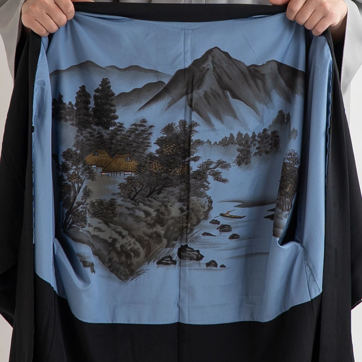 男羽織 正絹 袷 紋意匠