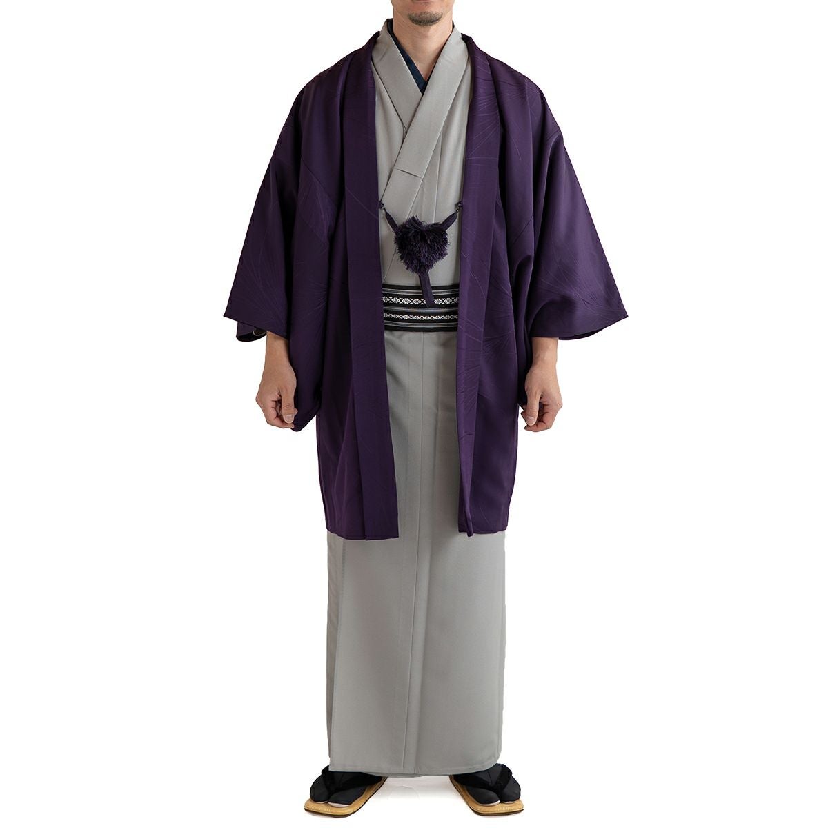 男羽織 正絹 袷 紋意匠