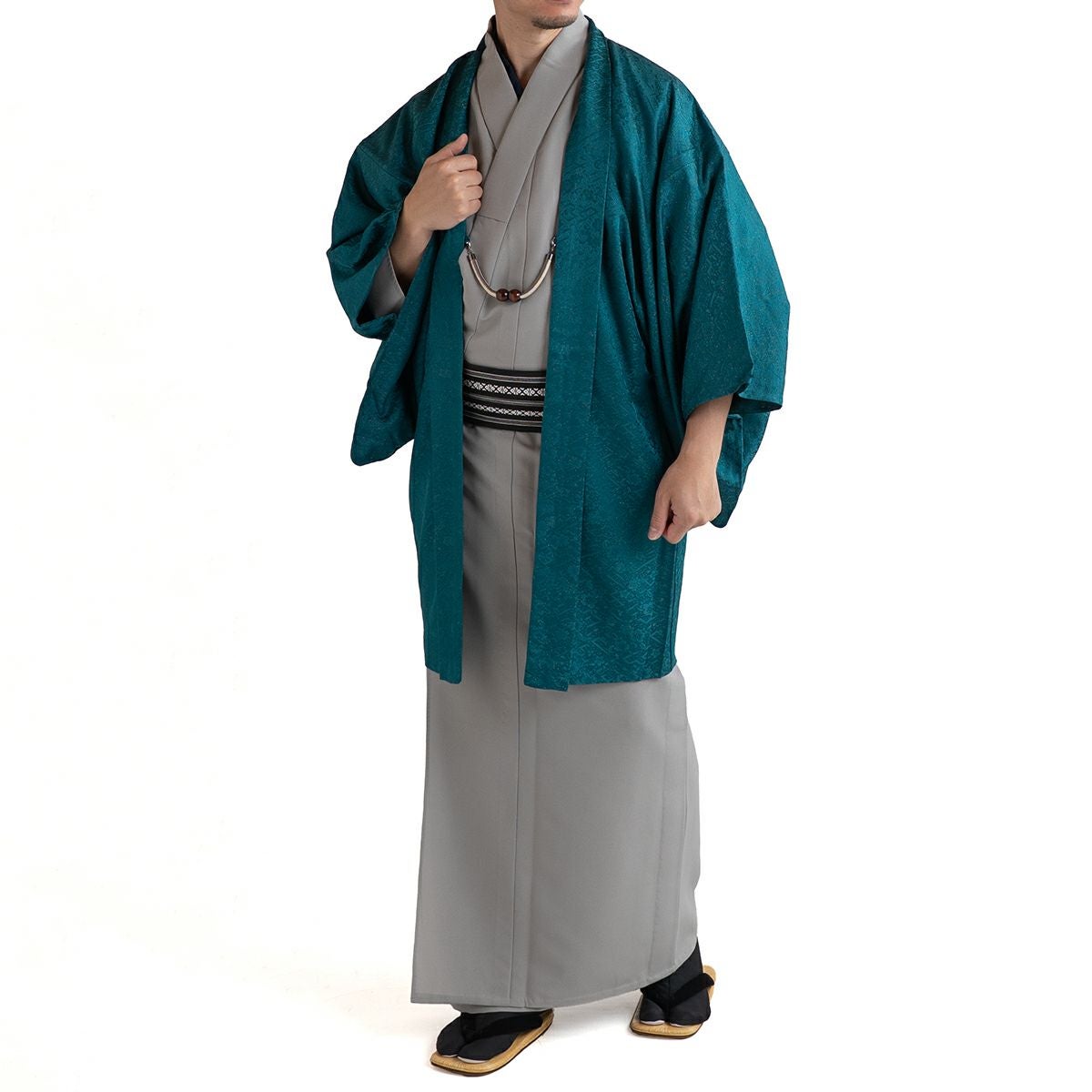 男羽織 正絹 袷 紋意匠