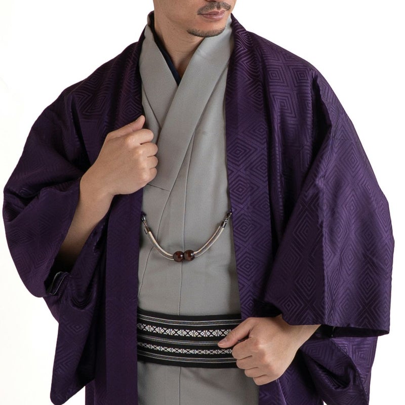 男羽織 正絹 袷 紋意匠