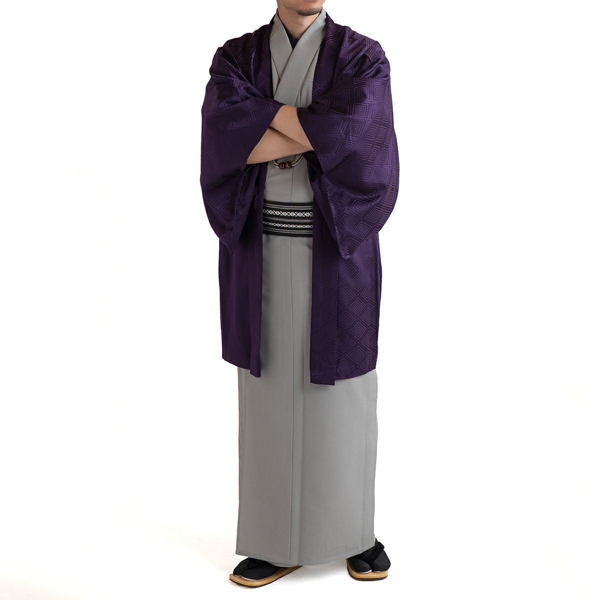 男羽織 正絹 袷 紋意匠