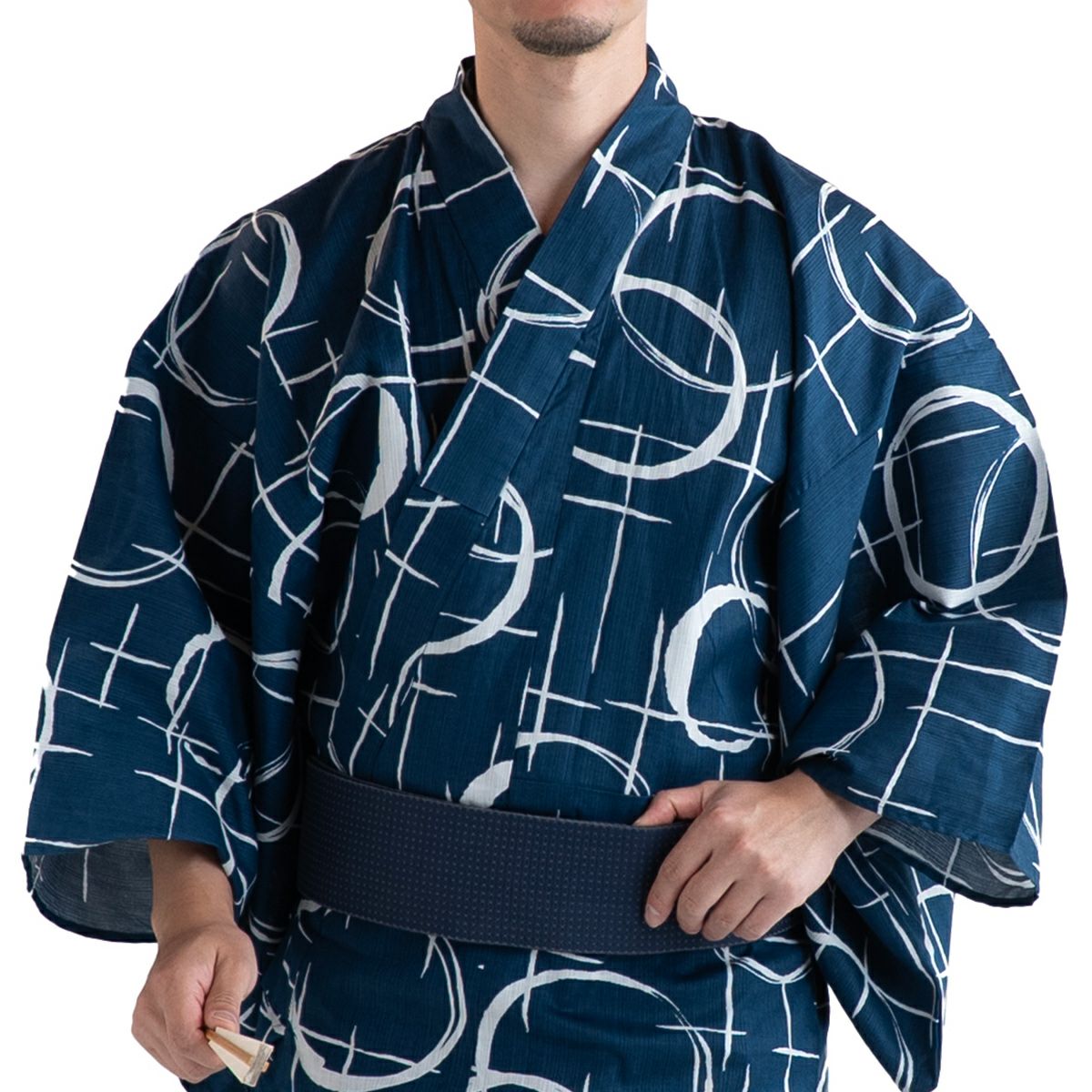 メンズ浴衣 滝流れ セット