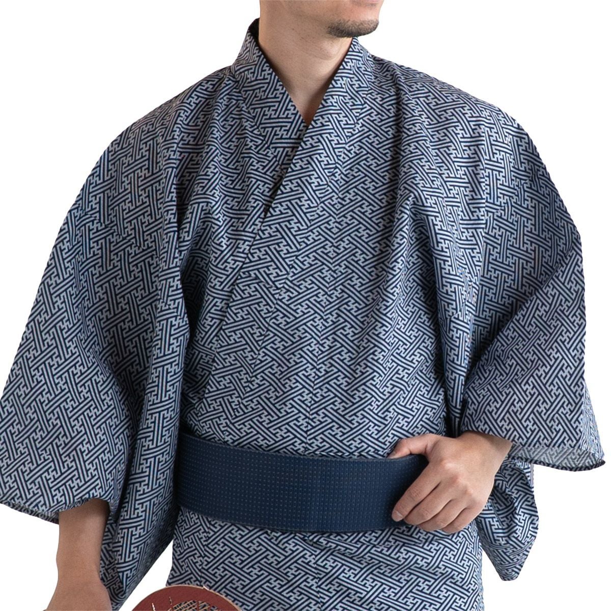 メンズ浴衣 滝流れ セット