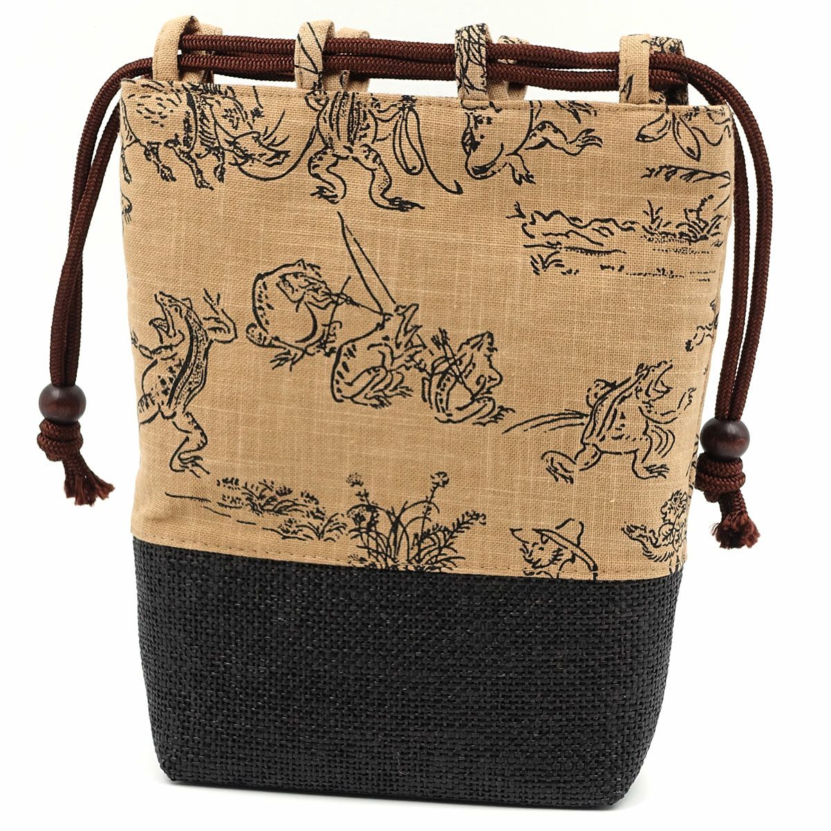 巾着袋 信玄袋 鳥獣戯画