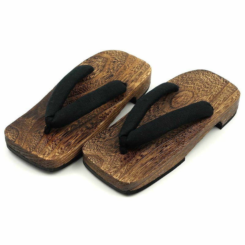 桐下駄 29cm位まで対応 黒鼻緒