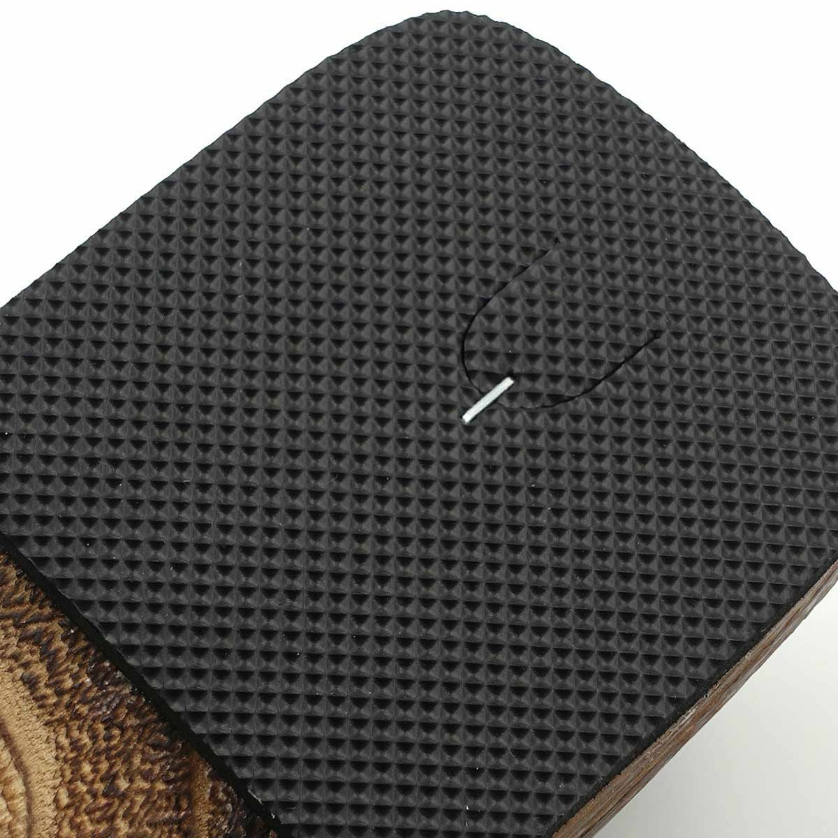 桐下駄 29cm位まで対応 黒鼻緒