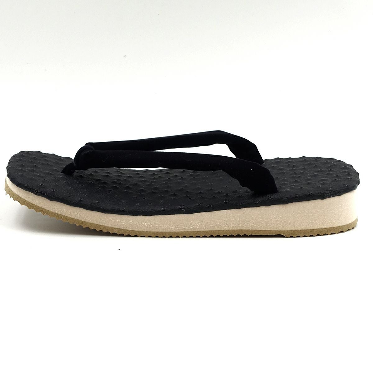 草履 黒 サンド底