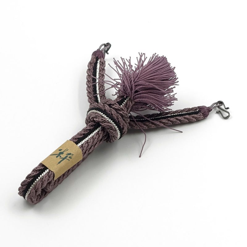 羽織紐 正絹 手組紐 平打ち