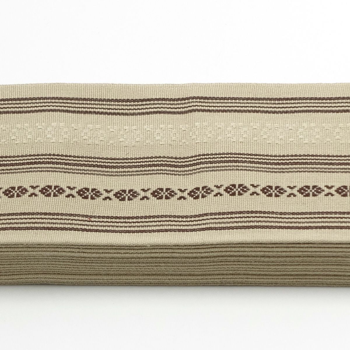 角帯 綿 献上 西陣織 薄茶