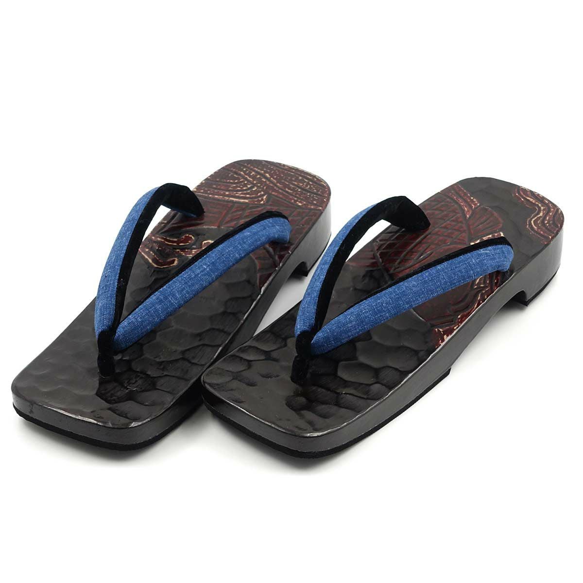 桐下駄 鎌倉彫 27cm位まで対応 総彫り