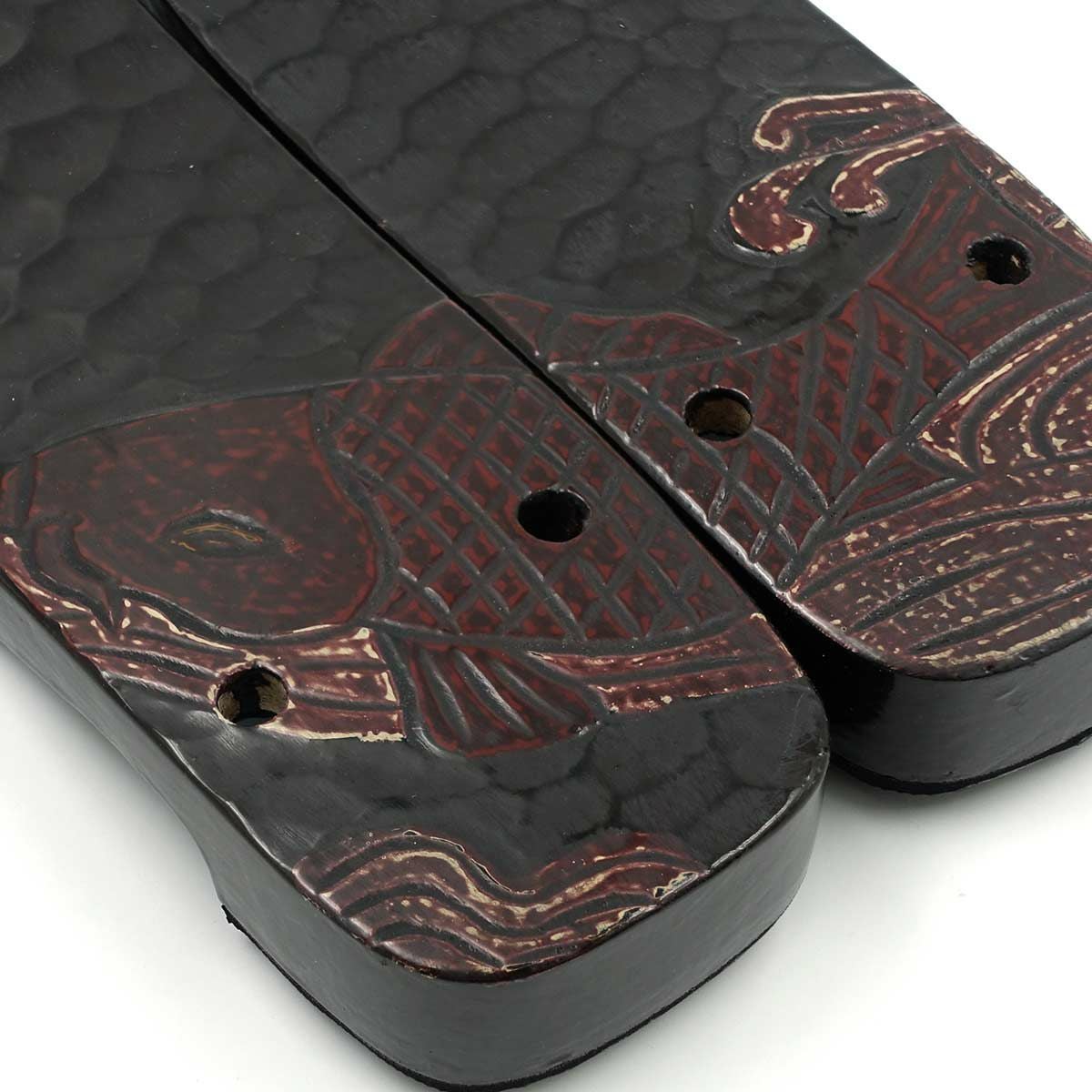 桐下駄 鎌倉彫 27cm位まで対応 総彫り