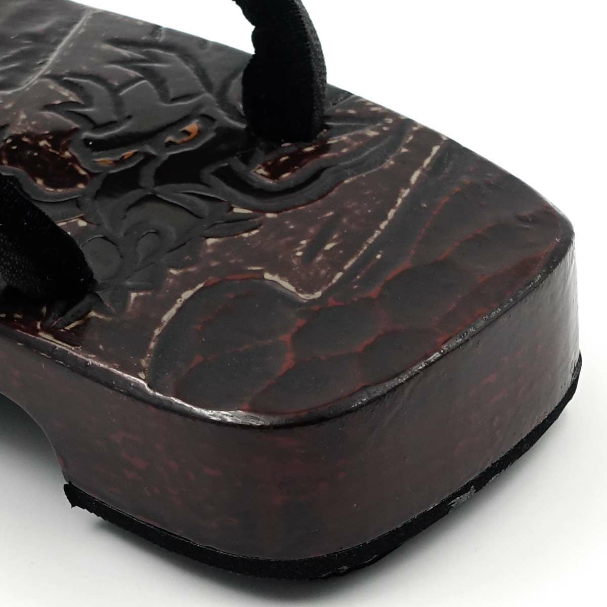 桐下駄 鎌倉彫 27cm位まで対応 総彫り