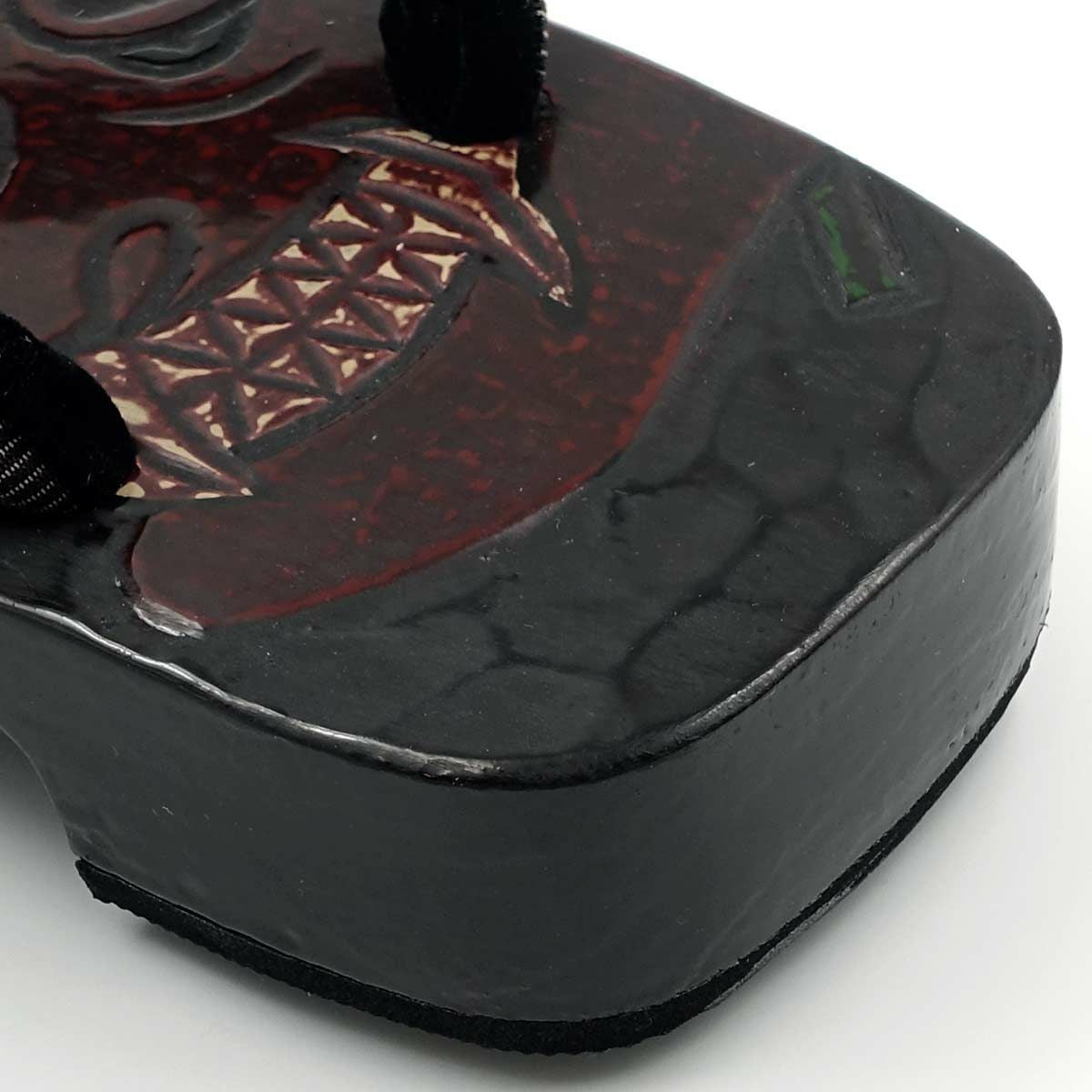 桐下駄 鎌倉彫 27cm位まで対応 総彫り