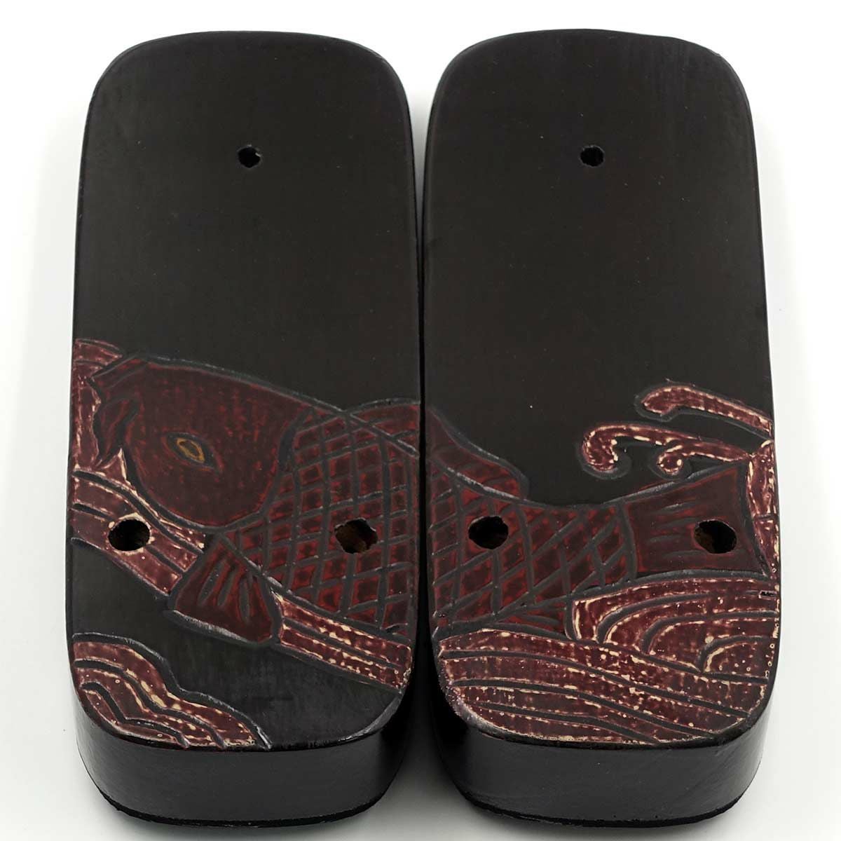 桐下駄 鎌倉彫 27cm位まで対応