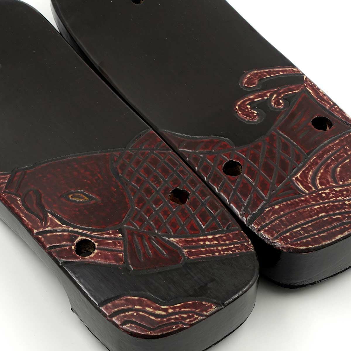 桐下駄 鎌倉彫 27cm位まで対応