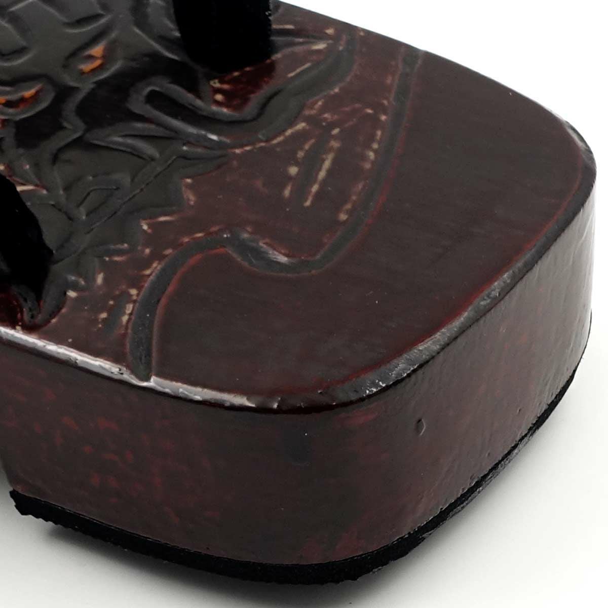 桐下駄 鎌倉彫 27cm位まで対応