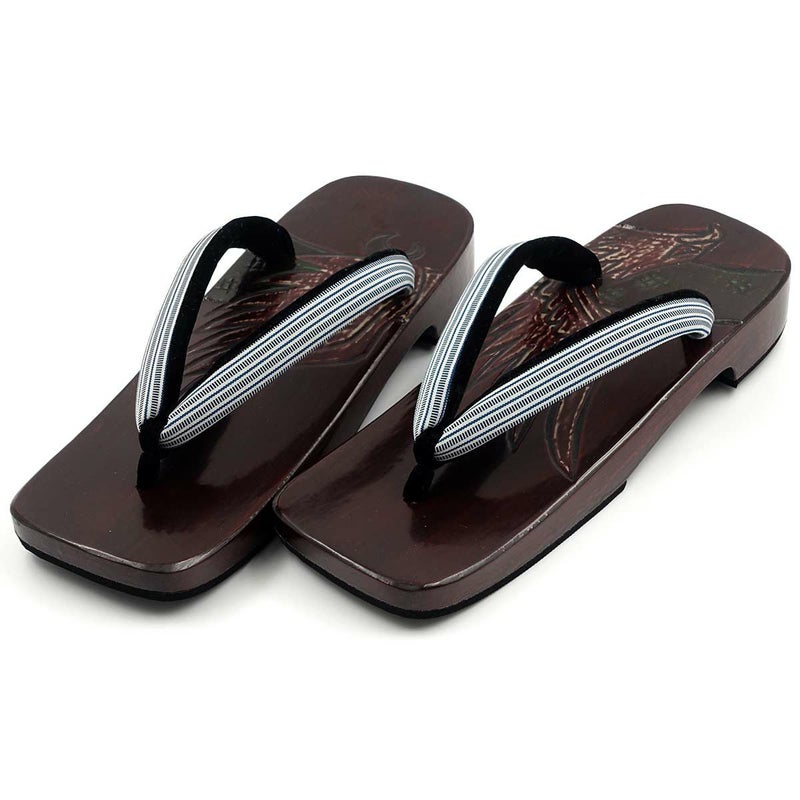 桐下駄 鎌倉彫 27cm位まで対応