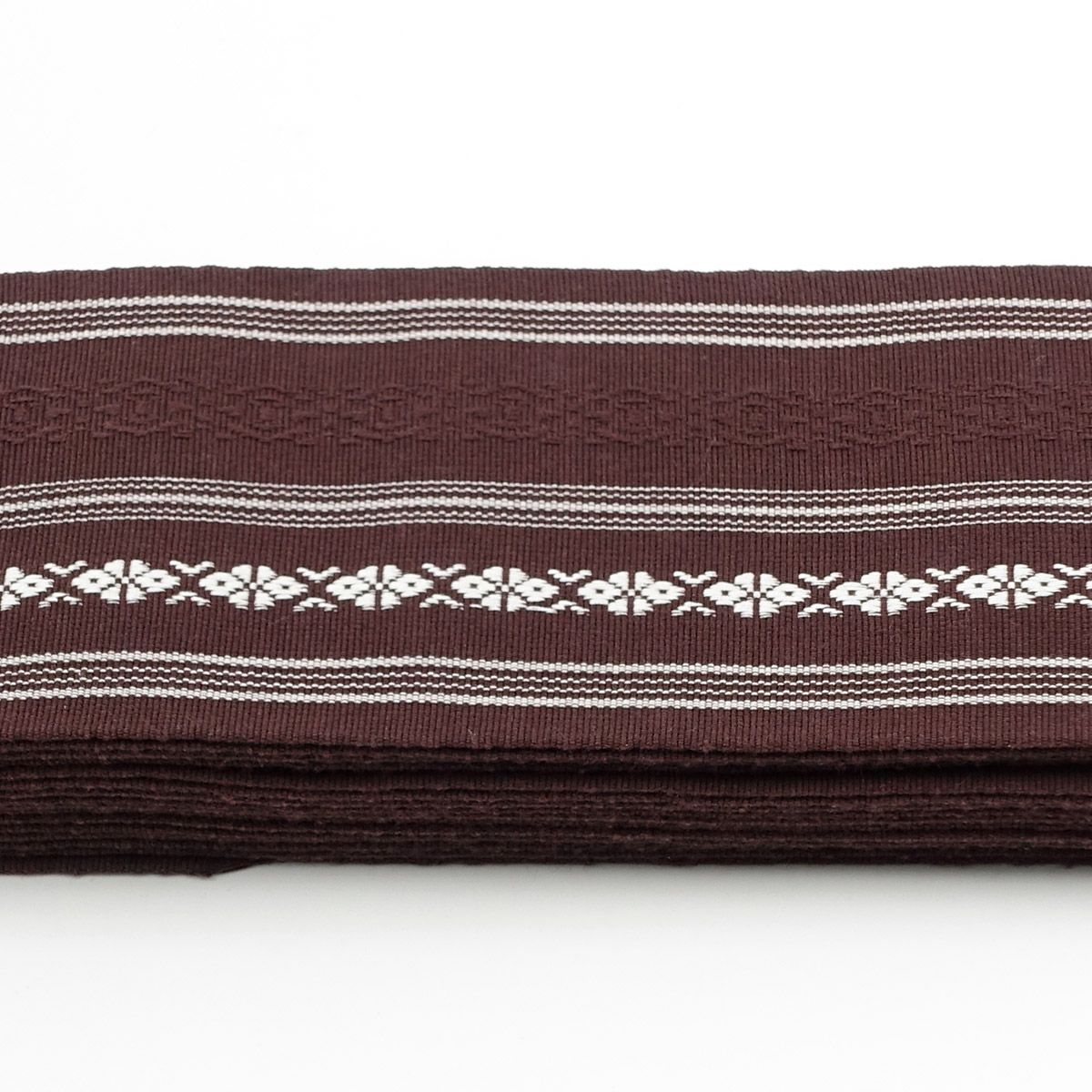 角帯 綿 献上 西陣織 茶