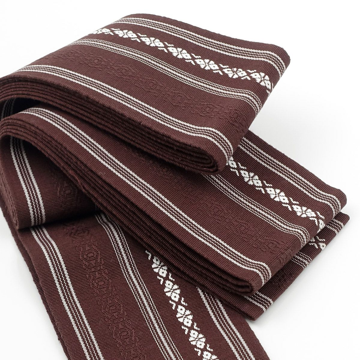 角帯 綿 献上 西陣織 茶