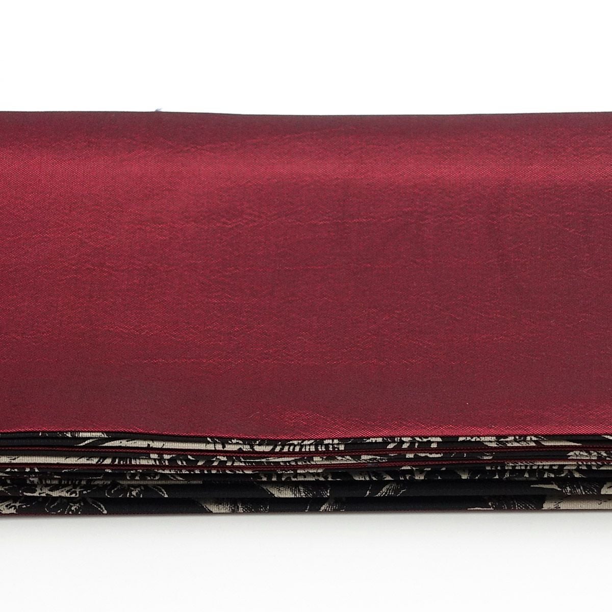 角帯 リバーシブル ボタニカル 黒×赤