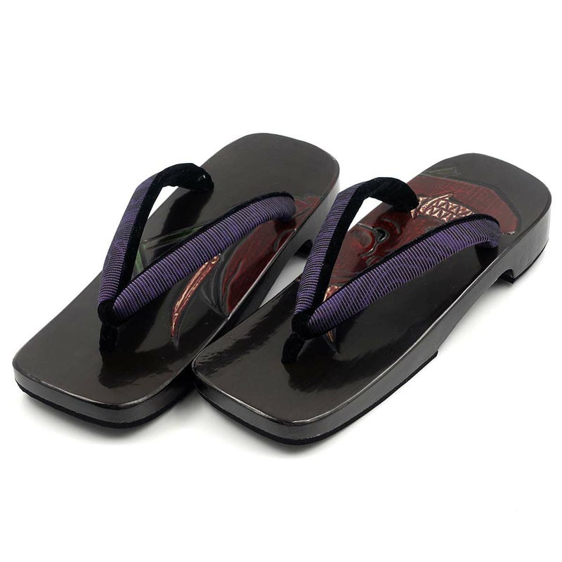 桐下駄 鎌倉彫 27cm位まで対応