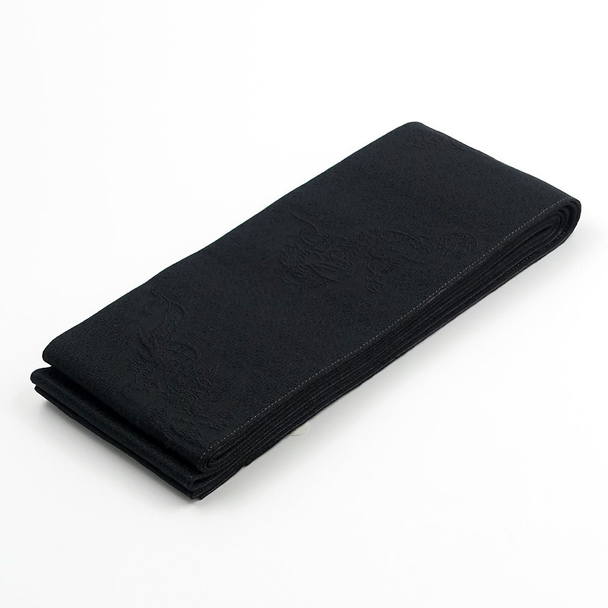 角帯 龍 黒×濃グレー