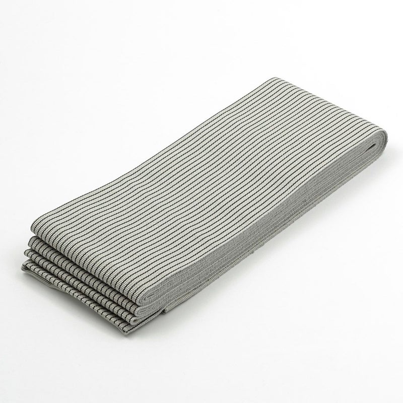 角帯 縞 薄グレー